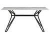 Esstisch Glas Marmor Optik weiß / schwarz 160x90 cm BALLINA Bild 4