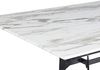 Esstisch Glas Marmor Optik weiß / schwarz 160x90 cm BALLINA Bild 5