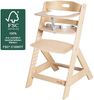 roba® Hochstuhl Liv Up - mitwachsender Treppenhochstuhl - bis 70kg belastbar, höhenverstellbar & nachhaltig - aus FSC-zertifiziertem Holz - Natur Bild 2