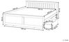 Bett mit Schubladen OLENDON 180x200 cm Holz Heller Holzfarbton Bild 3