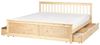 Bett mit Schubladen OLENDON 180x200 cm Holz Heller Holzfarbton Bild 1