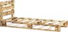 sunnypillow 100x200 cm Palettenbett mit Kopfteil Holzbett Massivholzbett Bett aus Paletten Palettenmöbel Geflammt Vintage europalette 80 90 100 120 140 160 180 200 220 240x200 cm Bild 4