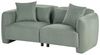Sofa 3-Sitzer EKENES Stoff Hellgrün Bild 4