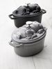 Staub La Cocotte Cocotte Schweinedeckel 17 cm, oval, Schwarz, Gusseisen Bild 3