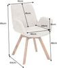 riess-ambiente Polsterstuhl BALTIC beige / natur (Einzelartikel, 1 St), Esszimmer · Bouclé · Eiche-Massivholz · mit Armlehne · 360° drehbar Bild 3