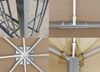 Rank Pavillon 3x3 m Beige Metall Bild 2
