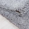 Carpetsale24 Shaggy Hochflor Teppich Läufer Flur 80x150 cm Hellgrau - Weicher, Flauschiger Teppich Wohnzimmer – Moderner, Rutschfester Badezimmerteppich & Küchenläufer, Bettvorleger Schlafzimmer Bild 4