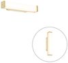 Qazqa Wandleuchte Cascada, LED fest integriert, (nicht austauschbare) LED, Gold/Messing, Modern, Kunststoff, 1-flammig Bild 2