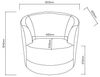 Atlantic Home Collection Sessel Colin, 360Grad, Polyester,Samt, Rosa, BxTxH: 84 x 85 x 84 cm Bild 3