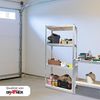 Grafner Doppel Schwerlastregal mit 8 Böden aus MDF, maximale Belastung 1400 kg, abgerundete Ecken, 160 x 160 x 40 cm, Doppelpack Steckregal, Lagerregal Kellerregal Bild 2