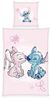 Herding Bettwäsche Disney's Stitch, Kopfkissenbezug ca. 80x80 cm, Bettbezug ca. 135x200 cm, Mit Reißverschluss und Wendemotiv, 100% Baumwolle/Renforcé Bild 1