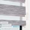 Deswell Doppelrollo Klemmfix ohne Bohren Marmor-Grau B50 x H150 cm (Stoffbreite 46cm) Rollos für Fenster ohne Bohren für Fenster mit Lichtdurchlässig & Verdunkelnd/Höhe Stufenlos Verstellbar Bild 3