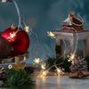 MARELIDA LED-Lichterkette Schneeflocken 2m Deko Winter Weihnachtsbeleuchtung Timer für Innen, 10-flammig Bild 4