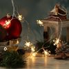 MARELIDA LED-Lichterkette Schneeflocken 2m Deko Winter Weihnachtsbeleuchtung Timer für Innen, 10-flammig Bild 5