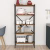 Küchenregal Tomelilla 160x66x34 cm Walnuss/Anthrazit [en. casa] Bild 5