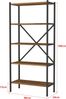 Küchenregal Tomelilla 160x66x34 cm Walnuss/Anthrazit [en. casa] Bild 2