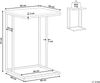 Beistelltisch Holzoptik taupe quadratisch 40x40 cm TROY Bild 3