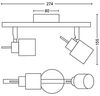 Philips Meranti Decken-/Wandspot 2x Strahler Oberflächenbeleuchtung GU10 2 Glühbirne(n) LED 220-240 V Schwarz Bild 2