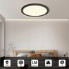 LQWELL® Deckenleuchte LED Deckenlampe, IP44 Wasserfest Badlampe Rund Flach 23W 4000K 2600LM Modern Schlicht Lampe Dünn für Wohnzimmer Badezimmer Schlafzimmer Küche Balkon Keller Büro, 300 * 25mm Bild 2