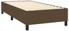 vidaXL Boxspringbett mit Matratze Dunkelbraun 90x190 cm Stoff 3141660 Bild 4