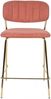 Hocker Tresenhocker JOLIEN GOLD PINK Bild 2