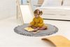 MeowBaby Baby Spielmatte rund mit Volant, rosa Bild 5