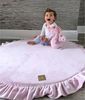 MeowBaby Baby Spielmatte rund mit Volant, rosa Bild 4