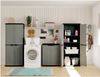 Kis Kunststoffschrank "Jolly" niedrig, dunkelgrau/schwarz Bild 4