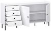 Kommode Ido Sideboard 151x40x80cm weiß 2-türig Bild 4
