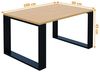 AKKE Außergewöhnlicher Couchtisch Beistelltisch für Wohnzimmer | Kaffee Tee Wohnzimmertisch Tisch | Coffee Table | Zimmer Schlafzimmer Möbel | Deko Modern Bayerische Buche 100 x 60 x 45 Bild 2