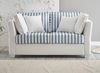 Sofa 2-Sitzer Hooge in creme und blau 160 cm Bild 2