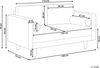 2-Sitzer Sofa hellbeige NURMO Bild 3