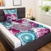 Traumschloss Satin Bettwäsche - Bandhura - Mandalas mit Blumen, mint, rosa 155x220 / 80x80 Bild 2
