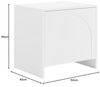 Vente-unique - NALYRA Bedside table Holz, Platte Weiß - B 40 cm x H 50 cm x L 52 cm Bild 3