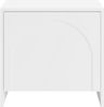 Vente-unique - NALYRA Bedside table Holz, Platte Weiß - B 40 cm x H 50 cm x L 52 cm Bild 5