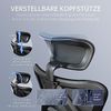 SIHOO Ergonomischer Büro-Liegestuhl mit Fußstütze, Computer-Schreibtischstuhl, verstellbaren Kopfstützen Stuhllehne und Armlehnen-Netzstuhl (Schwarz) Bild 5