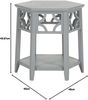 SAFAVIEH Transitional Accent Table with Wooden Storage Shelf, in Charcoal Grey, 45 X 45 X 45 Bild 3