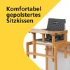 Safety 1st Hochstuhl Sitzkissen Cherry, gemütliche Sitzauflage passend für Baby-Hochstuhl Cherry, schnell & einfach zu befestigen, Hochstuhl-Zubehör für noch mehr Komfort, Geometric, Schwarz Bild 2