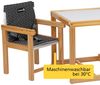 Safety 1st Hochstuhl Sitzkissen Cherry, gemütliche Sitzauflage passend für Baby-Hochstuhl Cherry, schnell & einfach zu befestigen, Hochstuhl-Zubehör für noch mehr Komfort, Geometric, Schwarz Bild 4