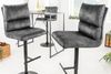 riess-ambiente Barhocker COMFORT dunkelgrau / schwarz (Einzelartikel, 1 St), Samt · Metall · höhenverstellbar · drehbar · Stuhl mit Lehne · Design Bild 2