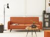 Schlafsofa 3-Sitzer Samtstoff orange SENJA Bild 2