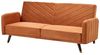 Schlafsofa 3-Sitzer Samtstoff orange SENJA Bild 4