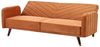 Schlafsofa 3-Sitzer Samtstoff orange SENJA Bild 5