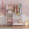 Kindergarderobe Vestnes 114x77x30 cm Cotton Candy/Weiß [en. casa] Bild 2
