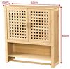 Badezimmerschrank Borlänge Hängeschrank Bambus 66 x 62 x 20 cm [en. casa] Bild 3