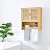 Badezimmerschrank Borlänge Hängeschrank Bambus 66 x 62 x 20 cm [en. casa] Bild 2