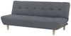 Schlafsofa 3-Sitzer Polsterbezug dunkelgrau ALSTEN Bild 4