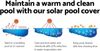 Flowclear™ PE-Solarabdeckplane 380 x 180 cm, blau, eckig Bild 4