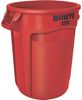 RUBBERMAID Mehrzwecktonne rot 121l PE Außen-Ø560xH692mm Bild 1