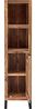 Hochschrank Akazie hell 31x125x25 cm massivum Sydney Badregal mit Tür rustikaler Badezimmerschrank Flurschrank Massivholz braun Bild 4